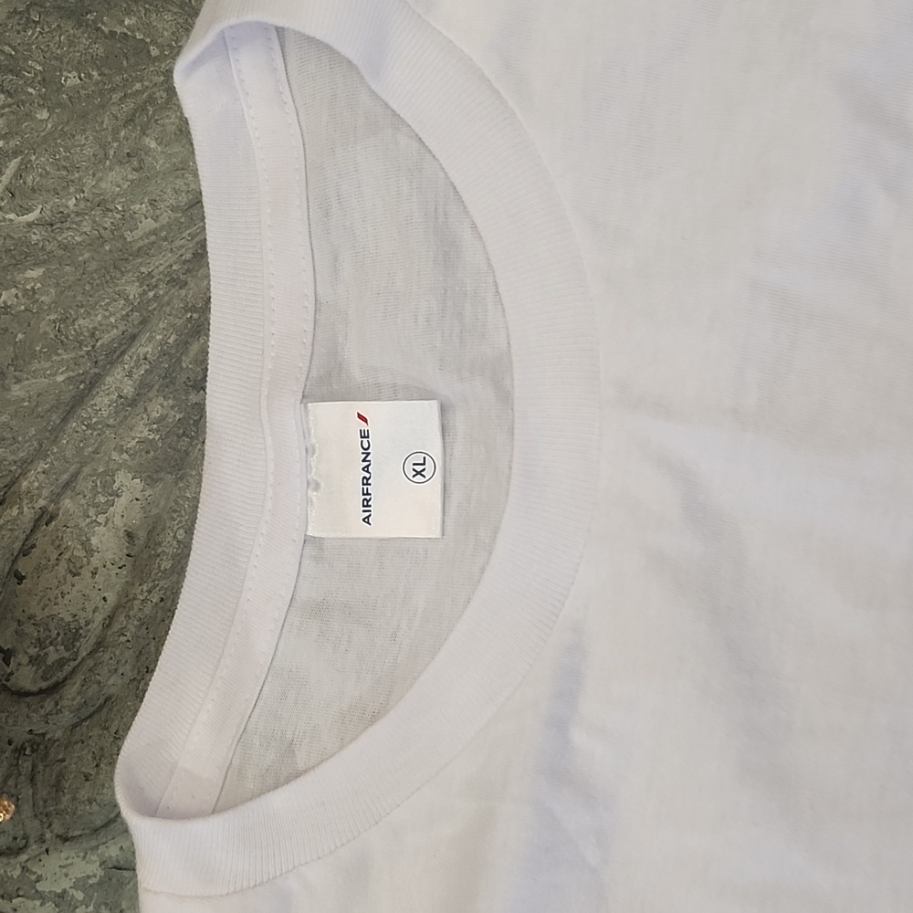 Air FRANCE men's Cotton White Tee Shirt New XL